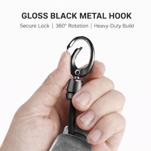 JVCV® Soft TPU Transparent Black Key Cover Compatible with Hyundai Verna i20 N Line Smart Key | Anti-Scratch Slim Fit Case | Shockproof Protection (with Keychain - Style A) - Image 4