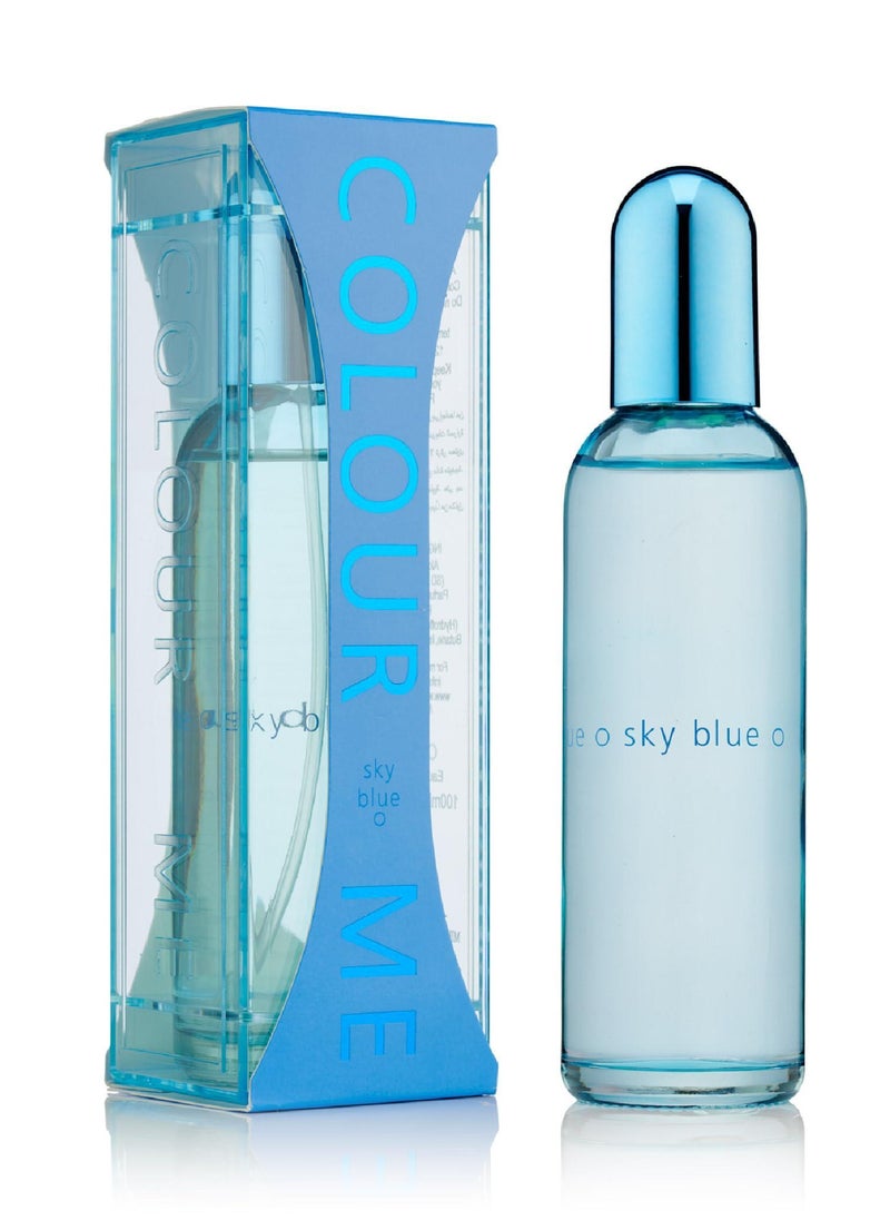 COLOUR ME Sky Blue Eau De Parfum for Women 100ml x 3pcs Combo - Long-Lasting Fragrance  - Image 2