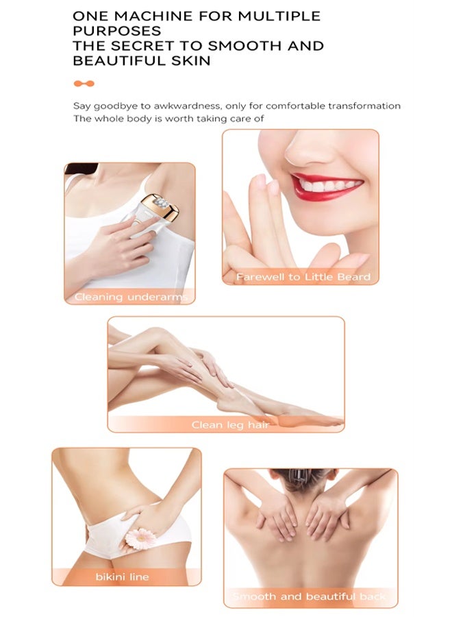 DSP 3-in-1 Epilator for Women,Epilators Hair Remover with 3 Replaceable Trimmer Head & 2 Speeds,30Tweezers & LCD Display,Rechargeable Cordless Electric Lady Shaver & Trimmer for  Face Legs Arms Armpit Bikini,9000RPM 70455 - Image 3