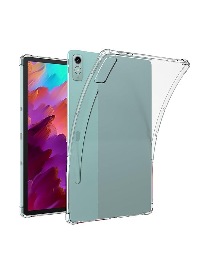 Tersely Clear Case Cover for Lenovo Tab P12 12.7 inch (2023), Air Hybrid Slim Fit Shockproof Crystal TPU Protective Case Cover for Lenovo Tab P12 12.7 inch - Image 1