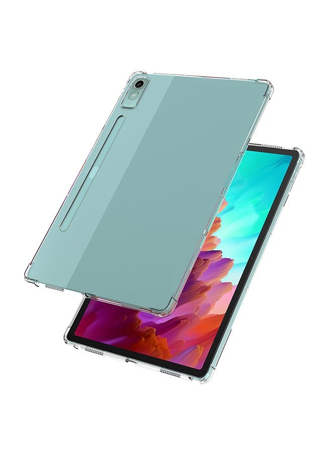 Tersely Clear Case Cover for Lenovo Tab P12 12.7 inch (2023), Air Hybrid Slim Fit Shockproof Crystal TPU Protective Case Cover for Lenovo Tab P12 12.7 inch - Image 3
