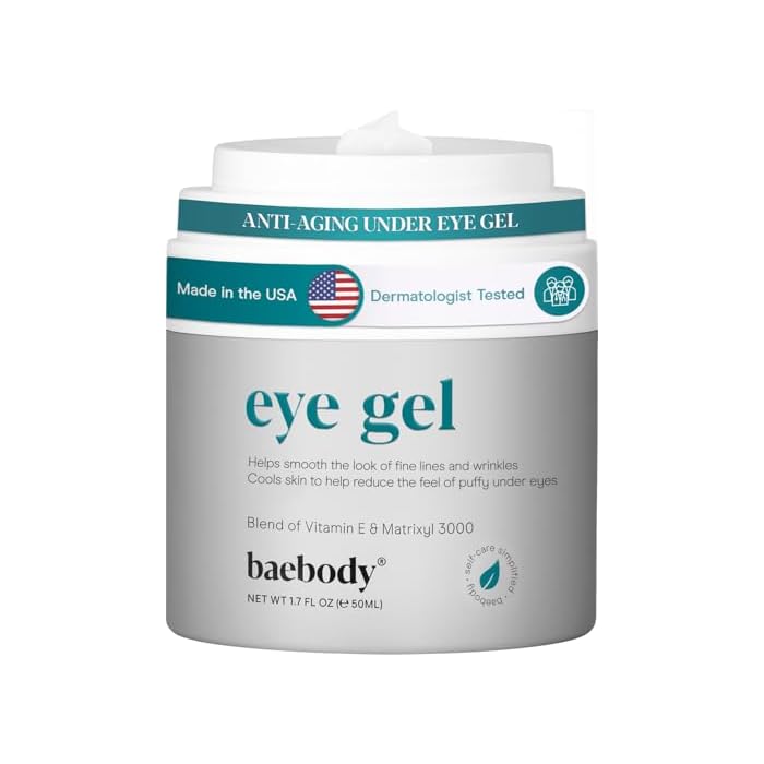 Baebody Under-Eye Gel - Advanced Cooling Under-Eye Cream For Dark Circles and Puffiness - Anti Aging and Hydrating - Beauty Gifts for Women (50 ml/1.7 fl oz)