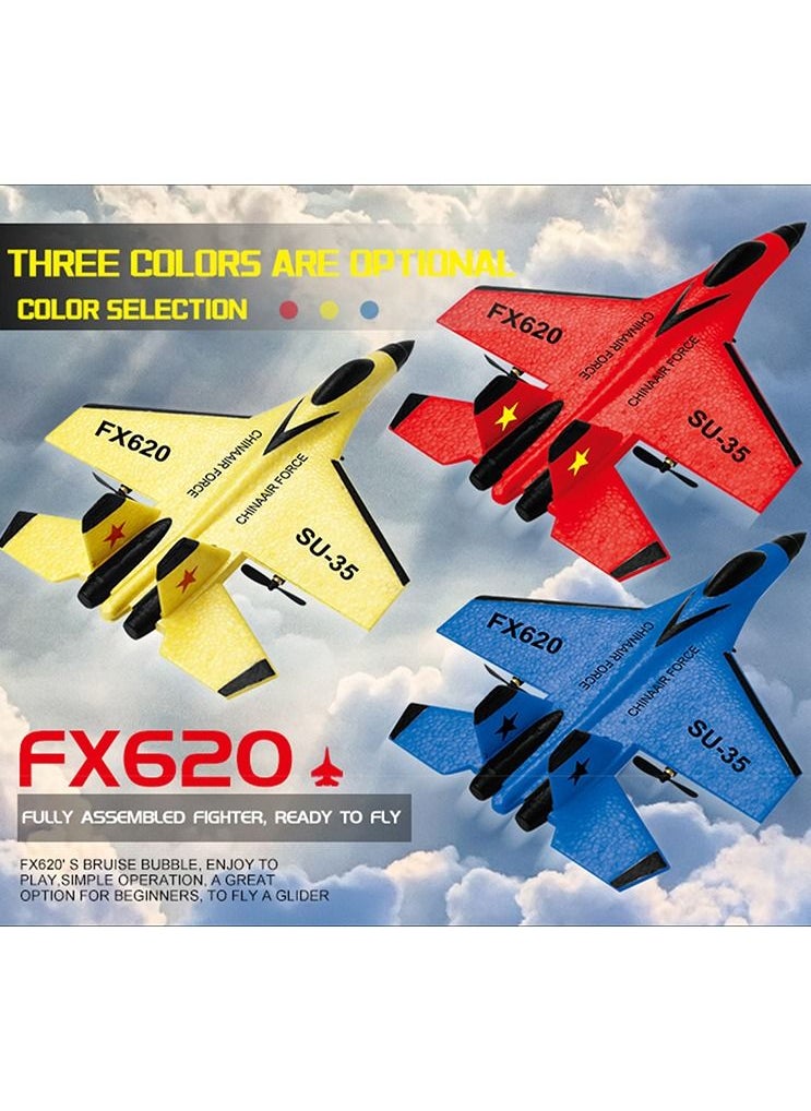 AROAQ RC Foam Aircraft Remote Control Airplane Foam Toys for Children FX620 With Box Blue  - Image 3