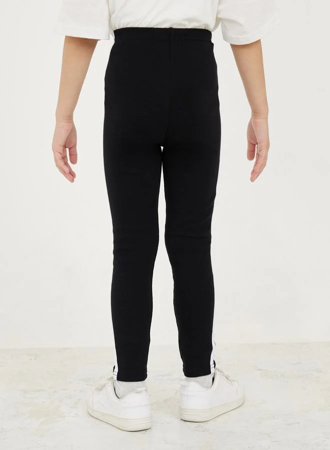 Styli High Rise Contrast Side Striped Legging