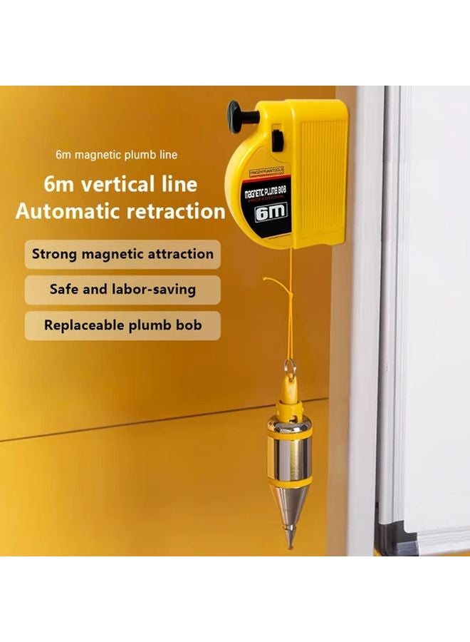 Magnetic Pendant Line Hammer 236.22 Inch Automatic Winding Carpenter Cement Worker Tool - Image 3