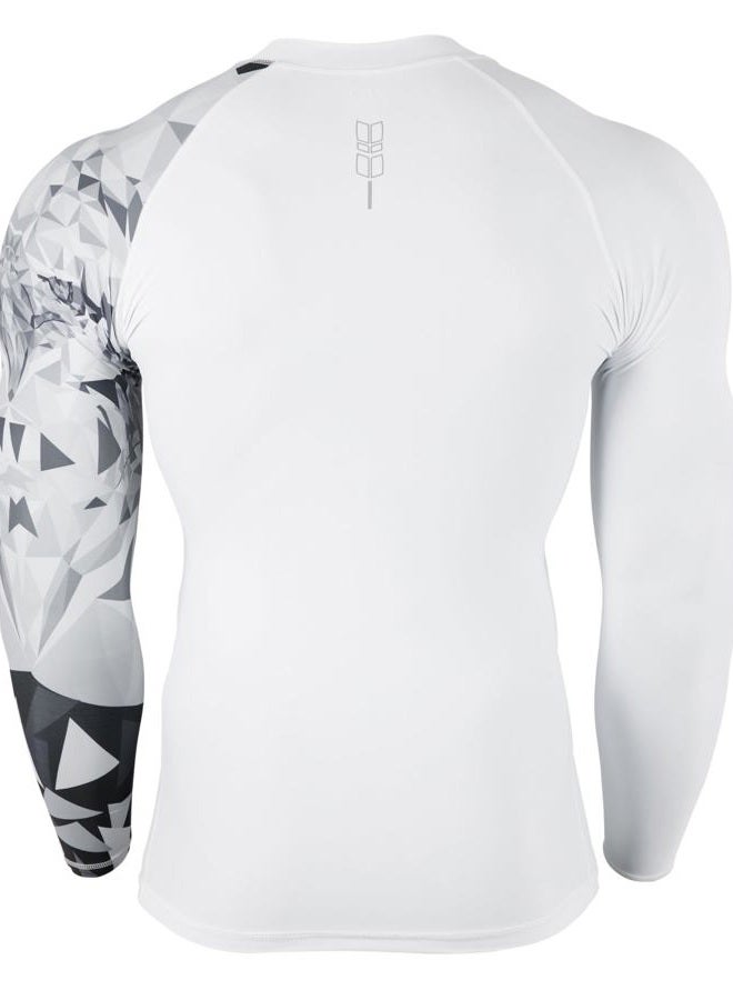 ADOREISM Men's Long Sleeve Zip Rash Guard UPF 50+ UV Sun Protection Quick Dry Swim Shirts for Fishing Hiking Surfing (Eagle, 2XL) - Image 3