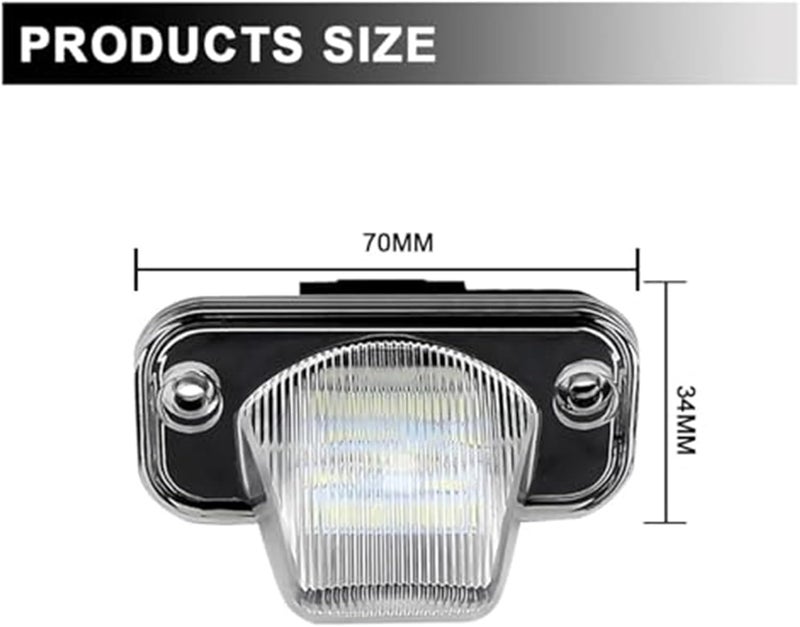 DEMULAX 2PCS License Plate Lights for VW - Image 5