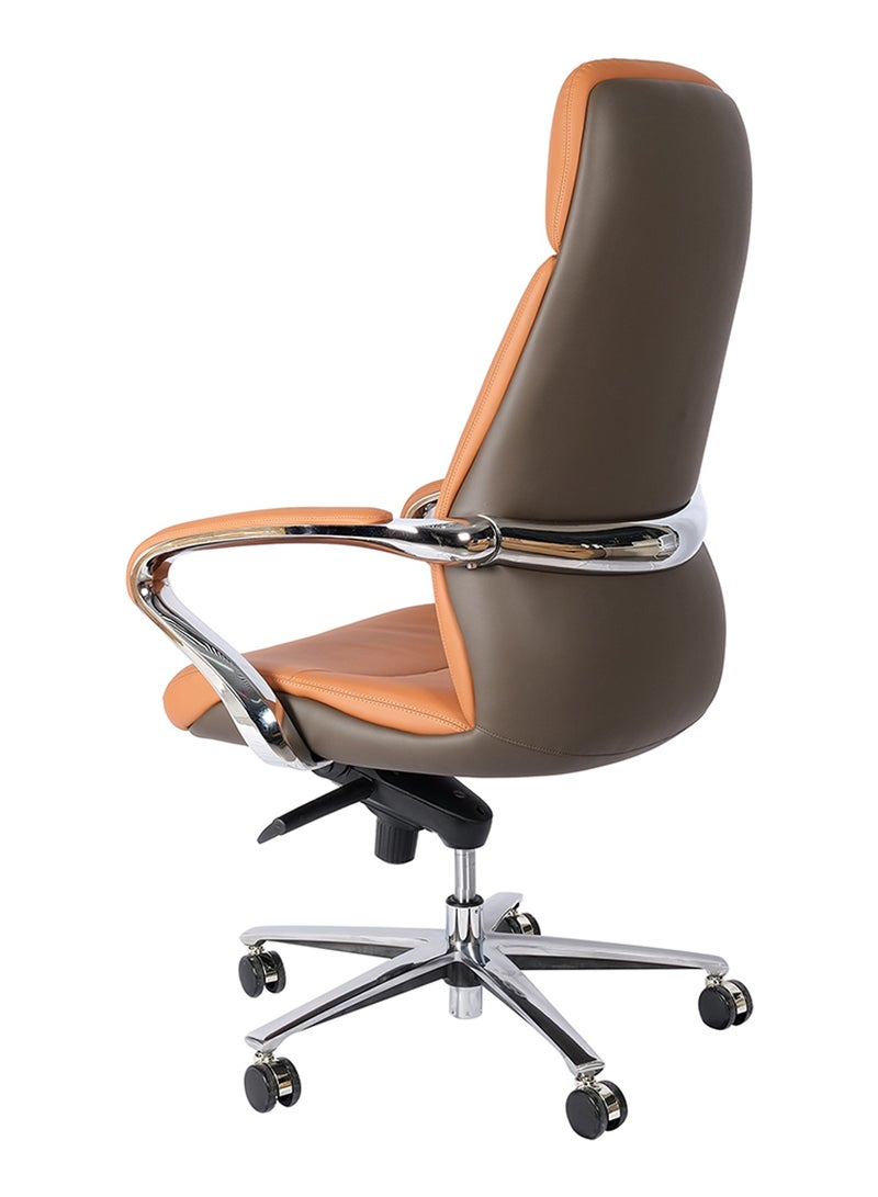 HUIMEI Huimei High back Office Chair With Height Adjustable 2302-A Brown Color  - Image 4