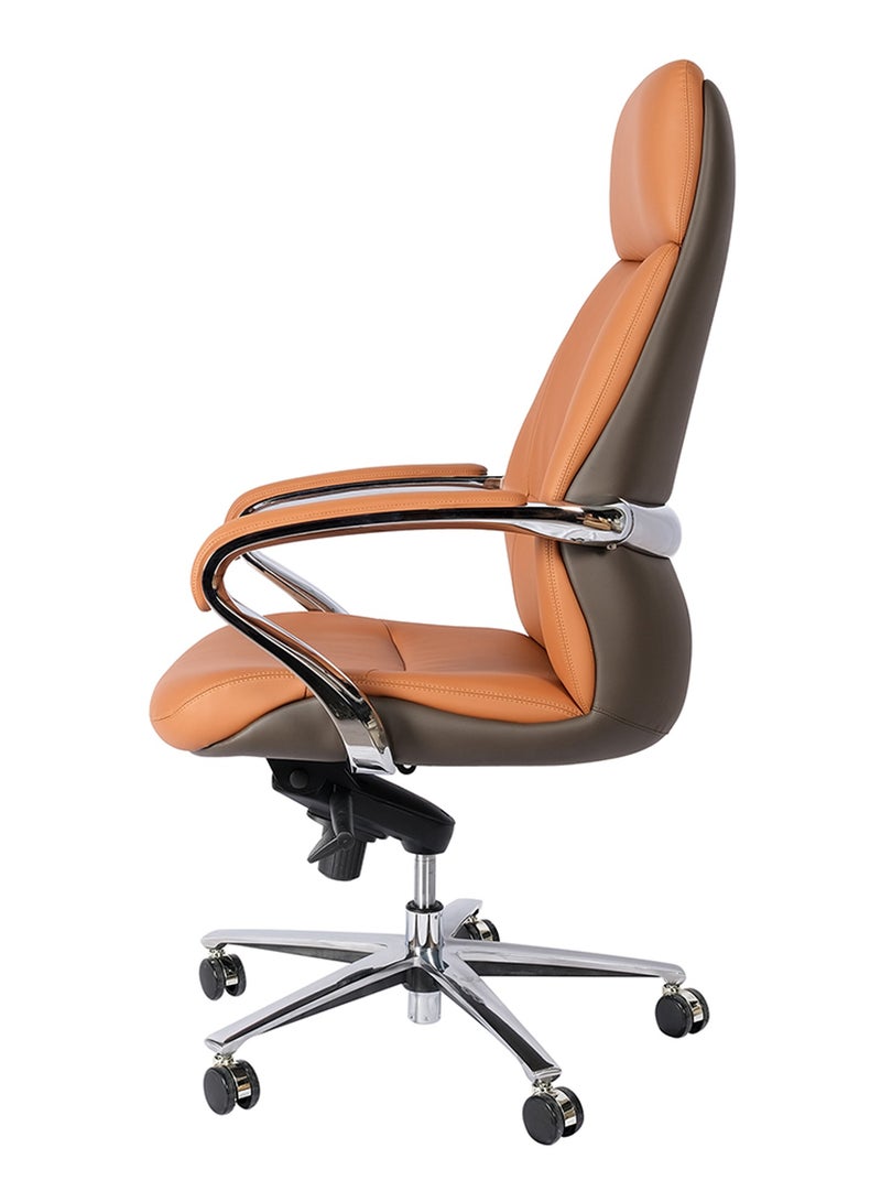 HUIMEI Huimei High back Office Chair With Height Adjustable 2302-A Brown Color  - Image 3