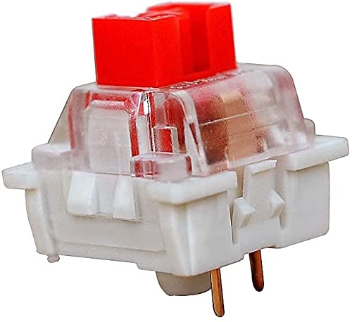 outemu Pack 32 Red Switches,3 Pin Key Switch - Cherry MX Equivalent DIY Replaceable Switches for Mechanical Keyboard 45gf Linear/RGB/Dustproof - Image 4