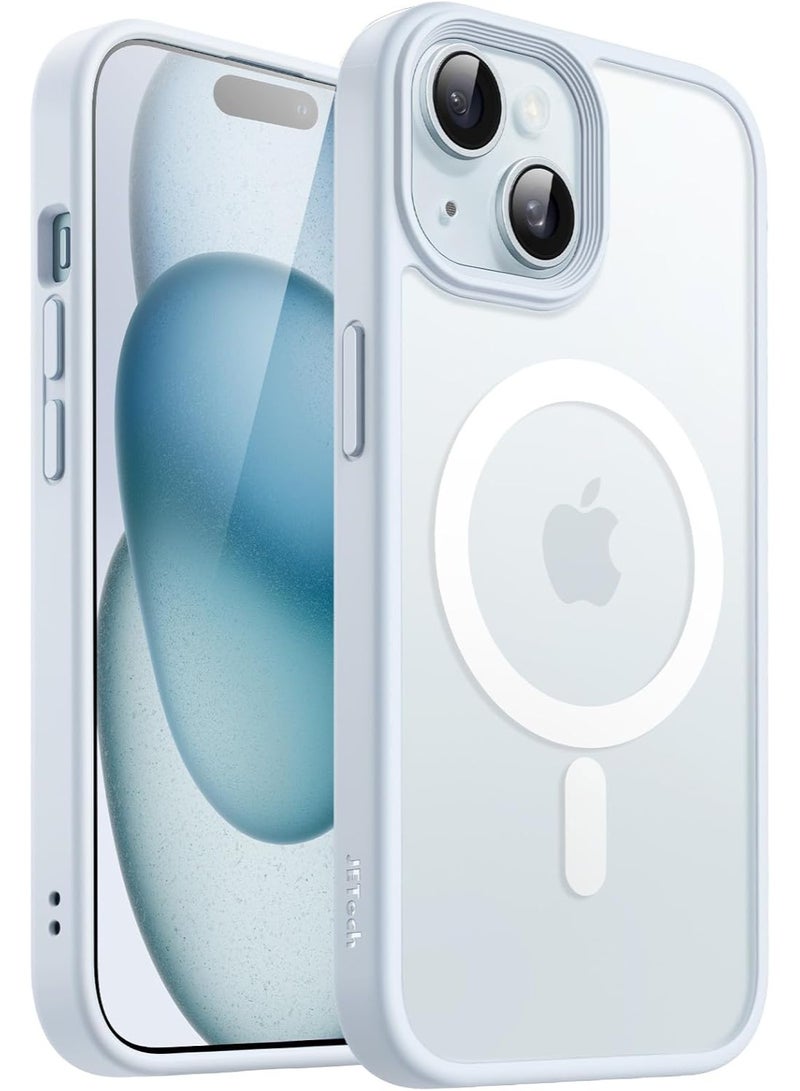 ACLIX Magnetic Case for iPhone 15 Case, Compatible with MagSafe, Plating Luxury Cover, Clear Soft TPU Shockproof Protective Phone Case, (White) - Image 1