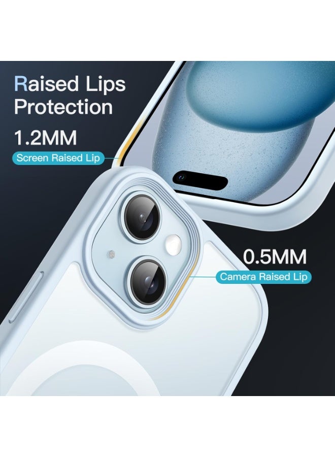 ACLIX Magnetic Case for iPhone 15 Case, Compatible with MagSafe, Plating Luxury Cover, Clear Soft TPU Shockproof Protective Phone Case, (White) - Image 4