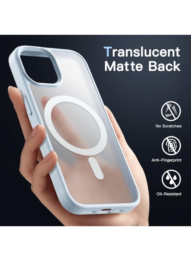 ACLIX Magnetic Case for iPhone 15 Case, Compatible with MagSafe, Plating Luxury Cover, Clear Soft TPU Shockproof Protective Phone Case, (White) - Image 3