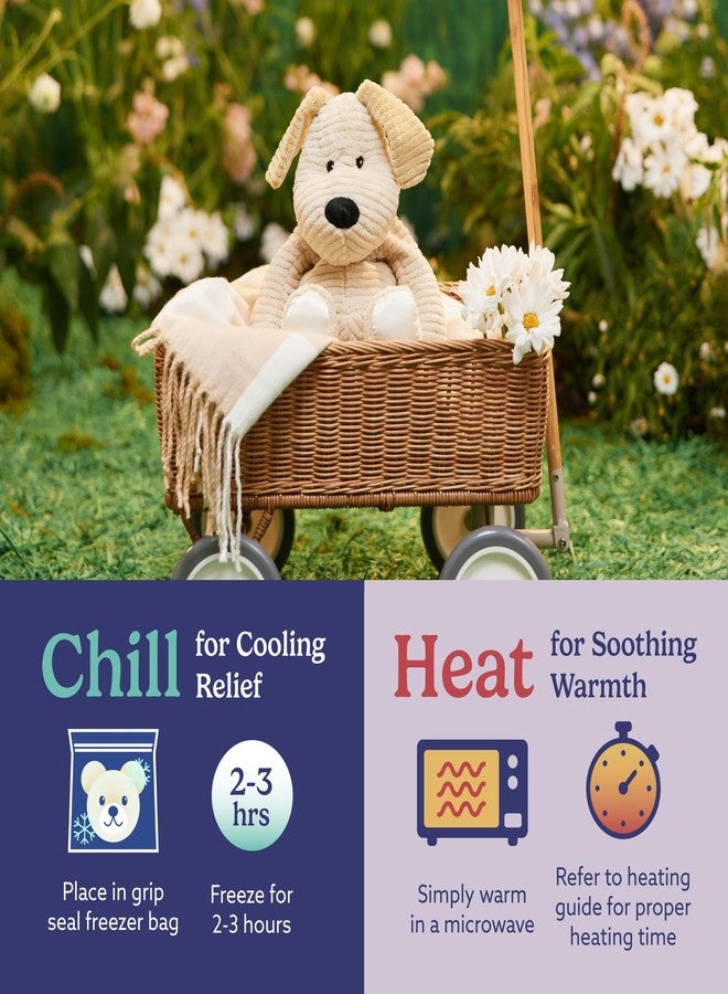 warmies Microwavable & Weighted Stuffed Animals, Puppy - Heated Stuffed Animal Plushie for Warmth & Comfort - Cute Soft Plush Toys for Adults & Children (Boys, Girls, Babies & Toddlers) - Image 5