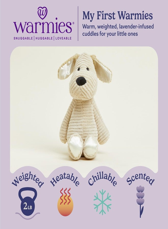 warmies Microwavable & Weighted Stuffed Animals, Puppy - Heated Stuffed Animal Plushie for Warmth & Comfort - Cute Soft Plush Toys for Adults & Children (Boys, Girls, Babies & Toddlers) - Image 2