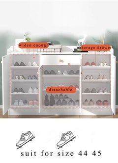 Shoe Cabinet Shoe Rack Floor Standing Shoe Storage Cabinet Shoe Shelves Organizer White Shoe Rack For Closet Multifunctional 120X30X100 Cm - pzsku/ZA74C56A279F99C49C4ADZ/45/_/1719024272/49e007c1-ed33-45f2-9713-b5a2e884df0b