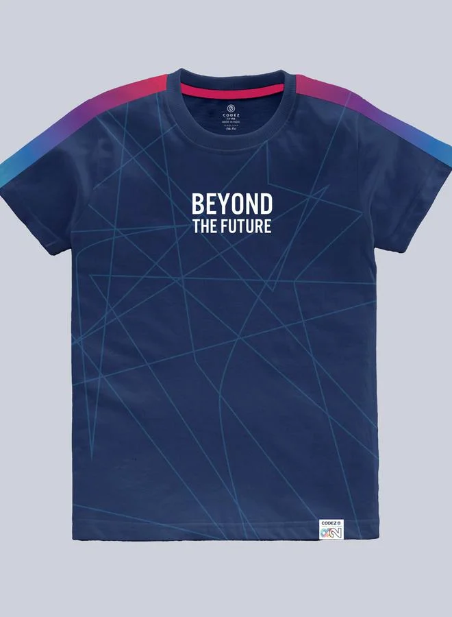 كوديز تيشيرت أطفال بطبعة جرافيك بلون كحلي