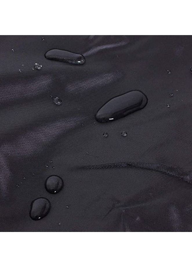 Dubkart Waterproof Grill Cover Anti Dust Charcoal Electric Barbeque Garden Outdoor BBQ Protective Case 4 Sizes Black  - Image 5