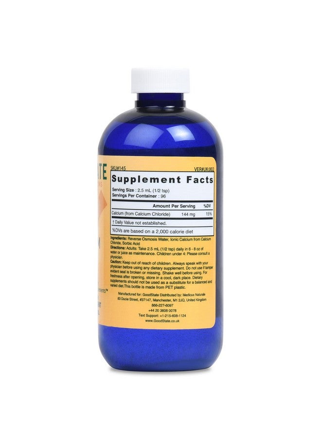 Good State Good State Liquid Ionic Calcium (96 servings at 144 mg elemental, plus 2 mg fulvic acid - 8 fl oz)  - Image 5
