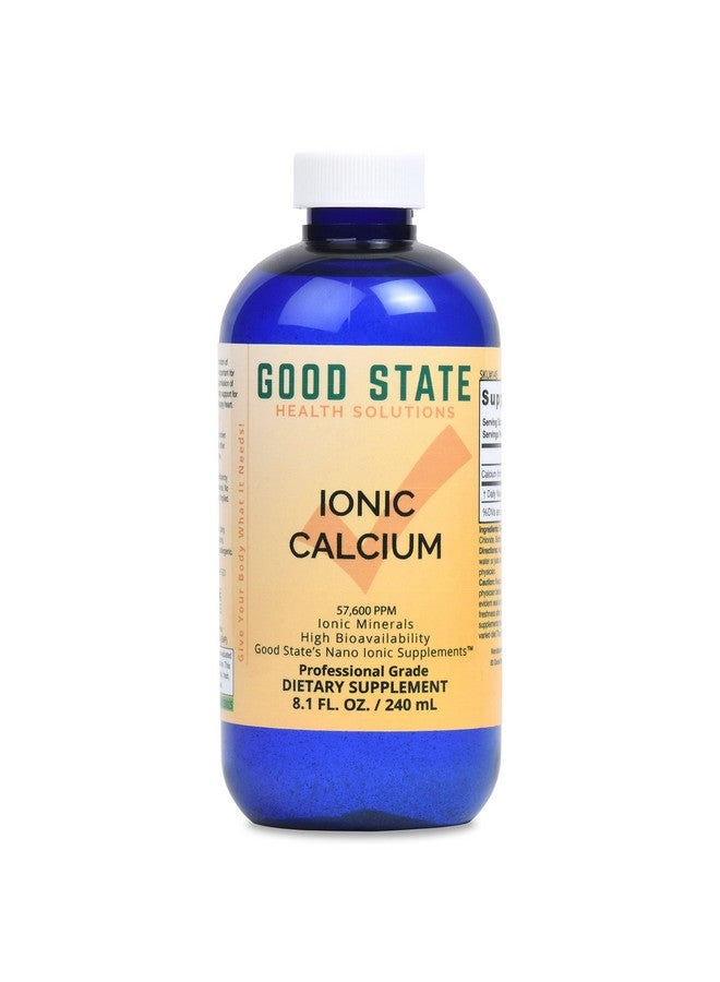 Good State Good State Liquid Ionic Calcium (96 servings at 144 mg elemental, plus 2 mg fulvic acid - 8 fl oz)  - Image 1
