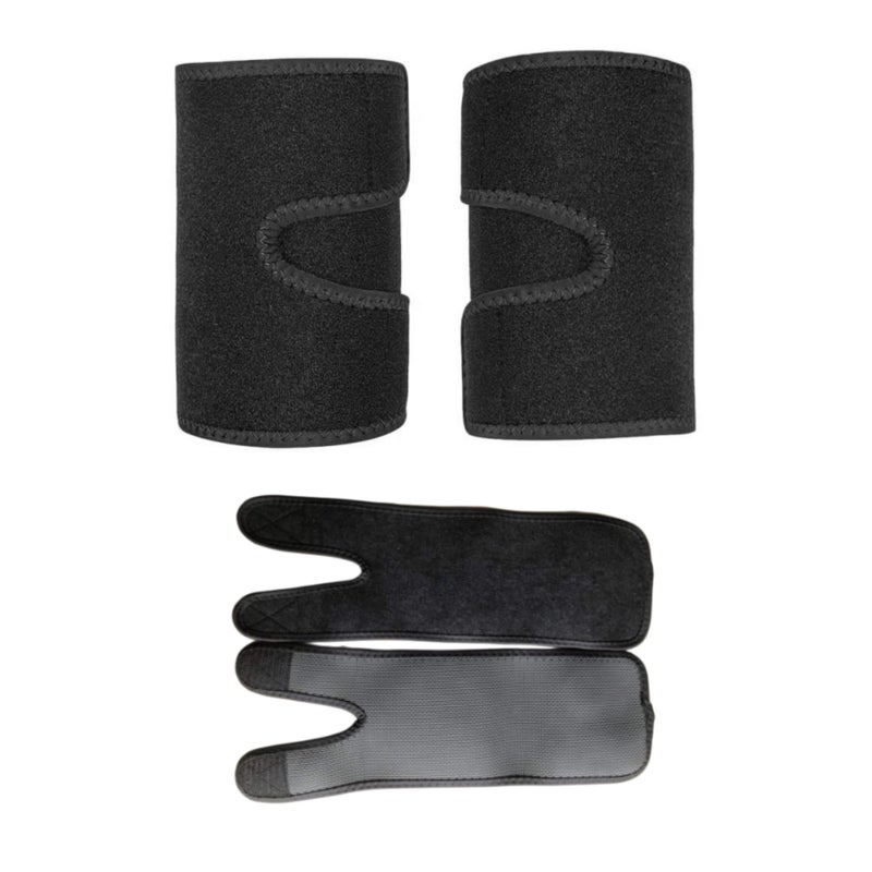 ZPCTECHGO 1Pair Sauna Arm Trimmers for Flabby Arms Arm Wrap Trimmers Sauna Sweat Arm Bands Arm Trimmer for Indoor Outdoor Sports Arm Sleeves to Lose Arm Fat Arm Trimmers Arm ShapersBlack - Image 2