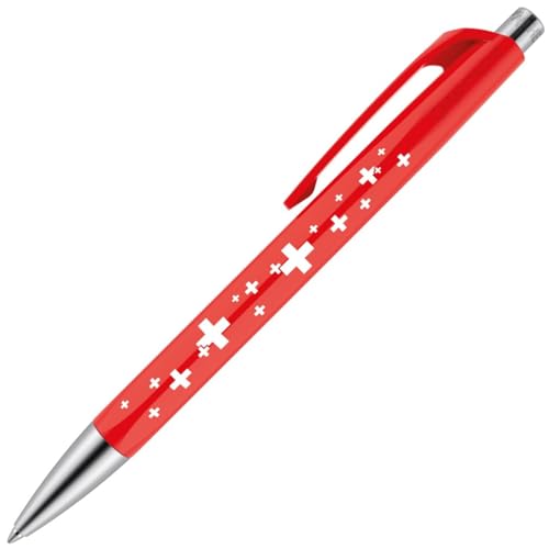 Caran d'Ache Caran dAche NF0888253 Infinite Ballpoint Pen Oilbased Swiss Flag Genuine Imported - Image 1