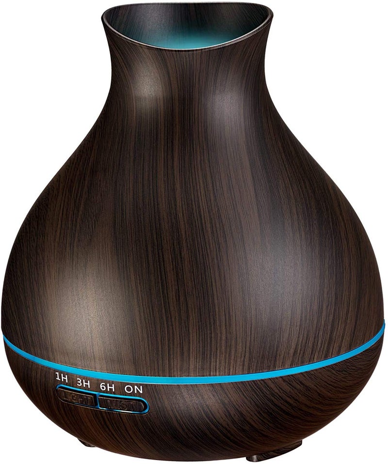 BZseed Aromatherapy Essential Oil Diffuser, 550ml Ultrasonic Fragrant Oil Large Room Humidifier, Diffusers for Home with Timer and Waterless Auto-Off, 7 Color LED Lights,Cool Mist Humidifiers - Image 1