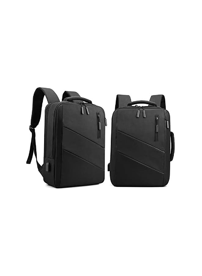 PROMASS Business Laptop Backpack Bag with USB Charger Port Handle Laptop Bag Fits 15.6 Inch Computer for School Backpack  - Image 2
