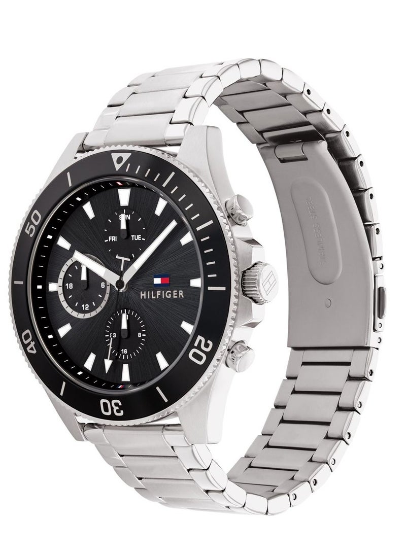 Tommy Hilfiger Plus Men's Quartz Stainless Steel and Link Bracelet Watch-1791916 46MM  - Image 2