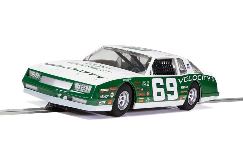 Scalextric Chevrolet Monte Carlo 198669 132 Slot Race Car C3947 GreenWhite - Image 2