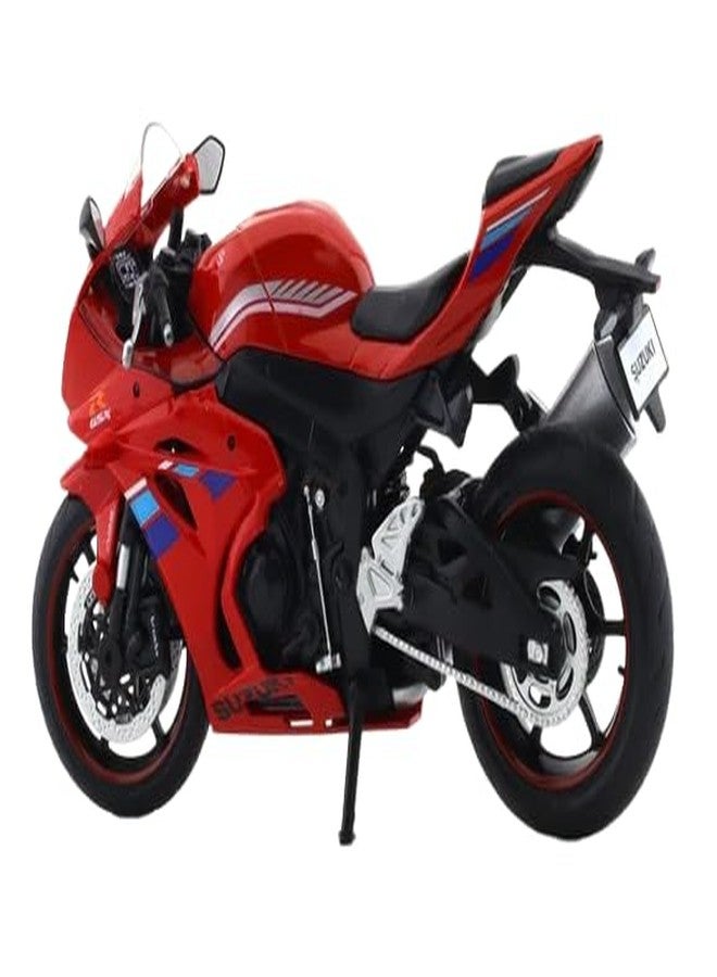 MSZ Suzuki GSX R1000 1:12 Scale Licensed Diecast Metal Bike (Red) - Image 2