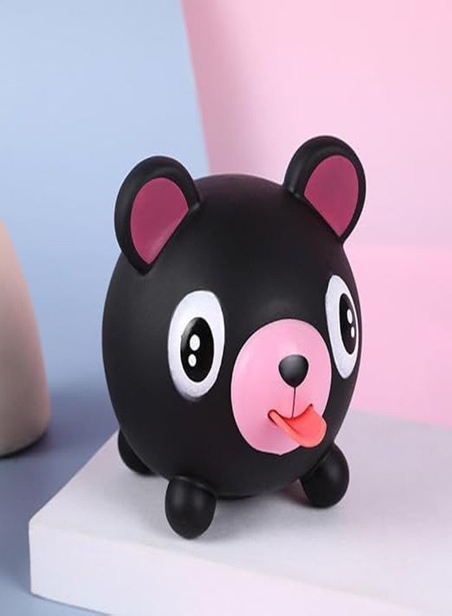 CLOTIX Cute Animal Squeeze Toy with Popping Tongue - Bleeping Stress Relief Fidget Toy, Kawaii Squishy Toy for Kids & Adults (Multicolor, Pack of 1) - Image 2