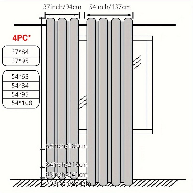 4 Panels Sheer Grommet Curtains Beige 54x95 Inches Voile Drapes Elegant Window Treatment for Bedroom Living Room Home Decor - Image 3
