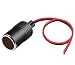 PLUSPOE Car Cigarette Lighter Female Socket Cable Plug Adapter for DC 12V 24V Car Charger Power Cigar Connector Extension 35cm - Image 2