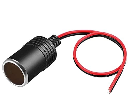 PLUSPOE Car Cigarette Lighter Female Socket Cable Plug Adapter for DC 12V 24V Car Charger Power Cigar Connector Extension 35cm - Image 1