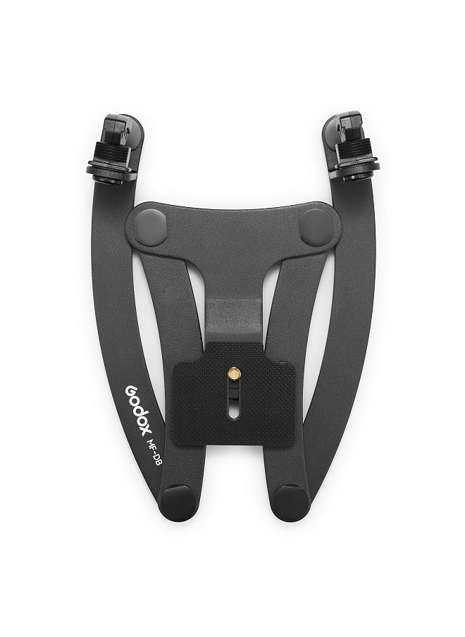 Godox MF-DB Flexible Flash Bracket with Dual Flash Mounts Aluminum Alloy 360°Rotatable Head Multi-angle Adjustable with 1/4in Standard Screw for Dental Photography Portrait Macro Photography  - Image 3