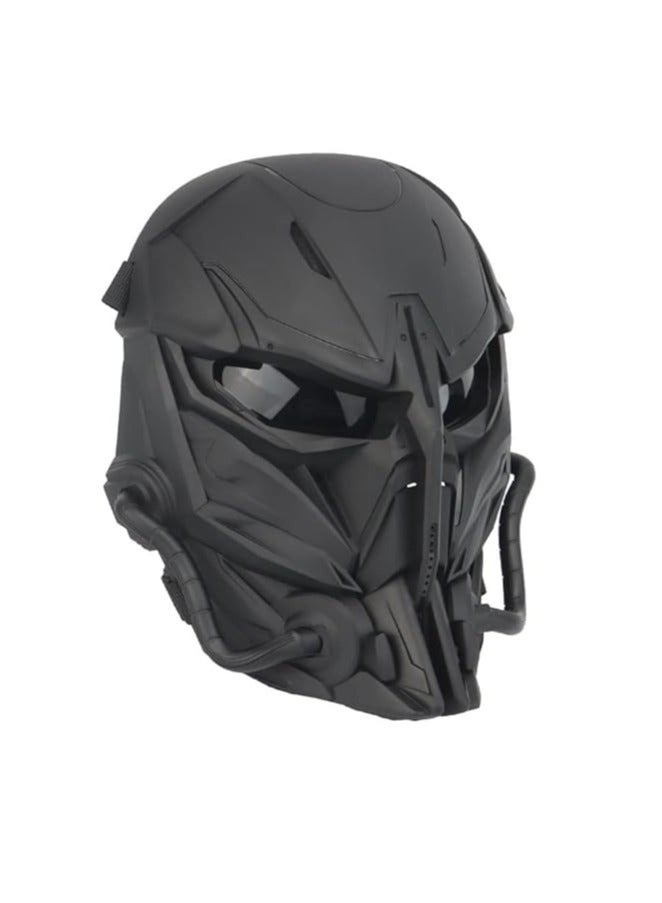 general Mandalorian Voice Modulator Voice Changer Helmet Cosplay Face Cover Black Party Carnival Theme Party Supplies Game Full Face Guard - Image 1