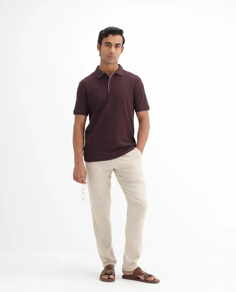 Rare Rabbit Men's Twill Knit Polo