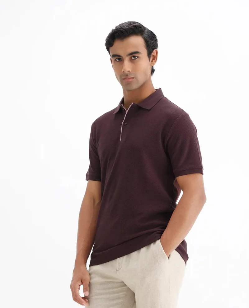 Rare Rabbit Men's Twill Knit Polo