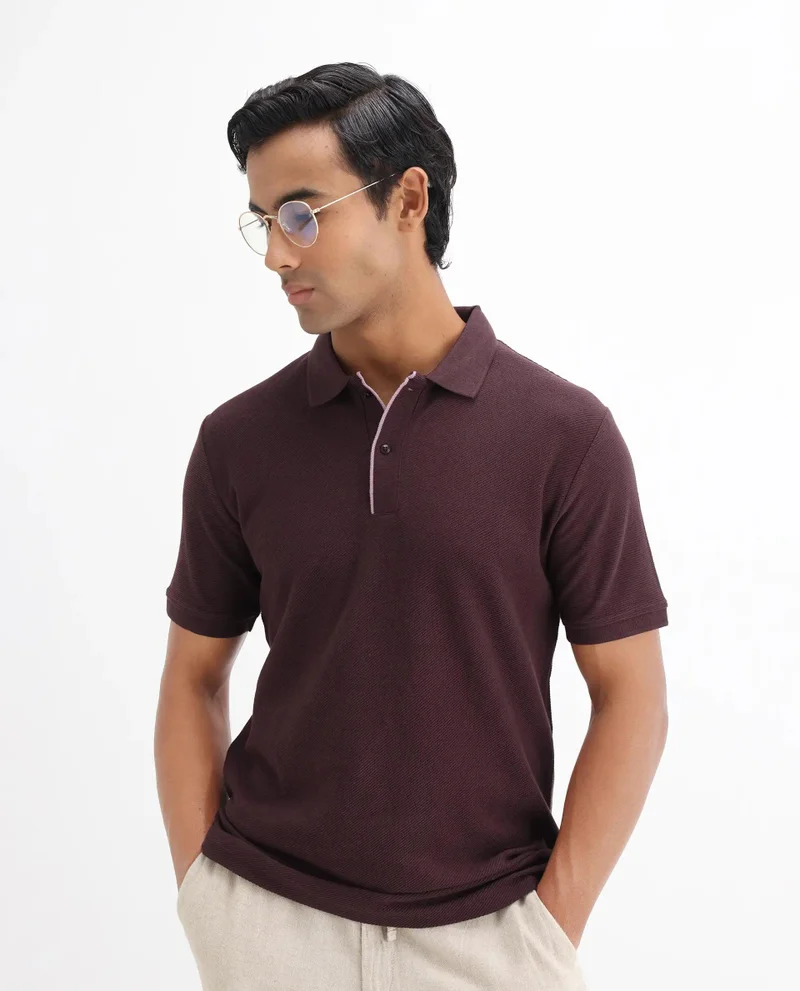 Rare Rabbit Men's Twill Knit Polo