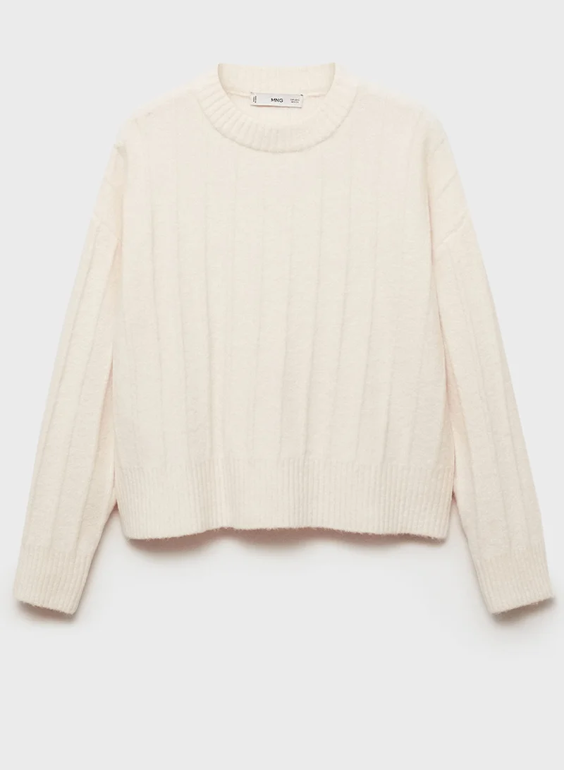MANGO Crew Neck Sweater