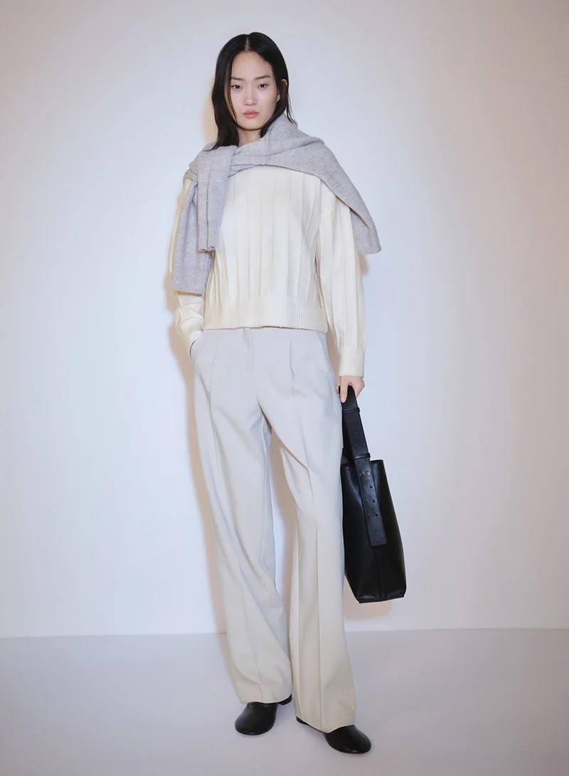 MANGO Crew Neck Sweater