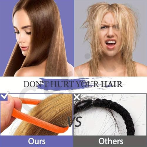 Cerrito Hair Band for Women & Girls, No Damage Hair Elastics, Strong Hold Ponytail Holders, Soft, Stretchable Rubber Bands for Thick, Thin, Curly & Straight Hair (Dark color, Pack of 30) - Image 3