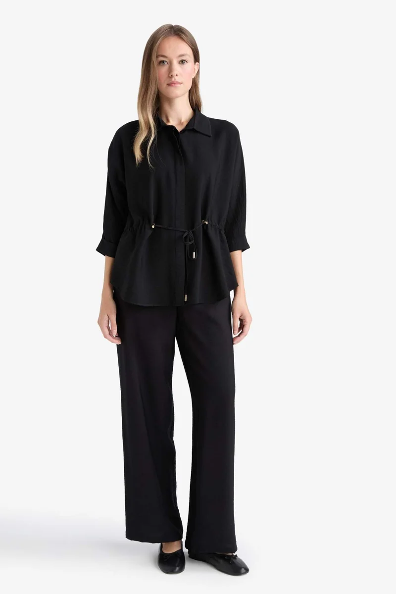 ديفاكتو Shirt Collar Long Sleeve Shirt