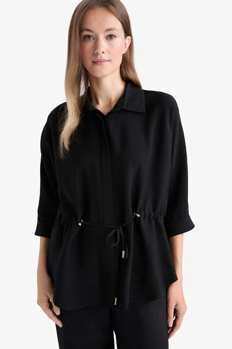ديفاكتو Shirt Collar Long Sleeve Shirt