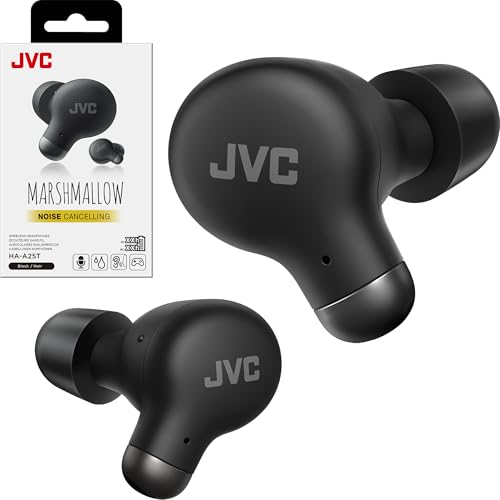 JVC Active Noise Cancelling True Wireless Earbuds Bluetooth 53 with ANC Comfortable Fit with SML Silicon Memory Foam Earpieces IPX4 Water Resistant 28 Hrs Playback Compact Charging Case - Image 1