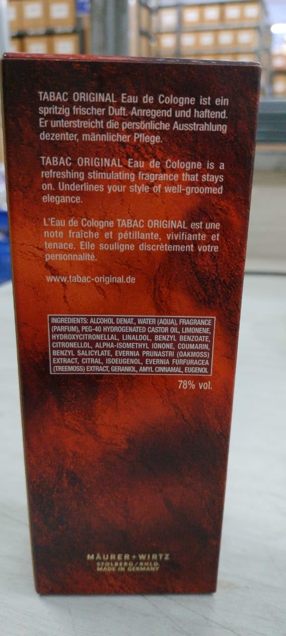 Tabac Original Tabac Maurer & Wirtz Tabac Original Eau de Cologne Splash for Men, 3.4 Ounce - Image 5