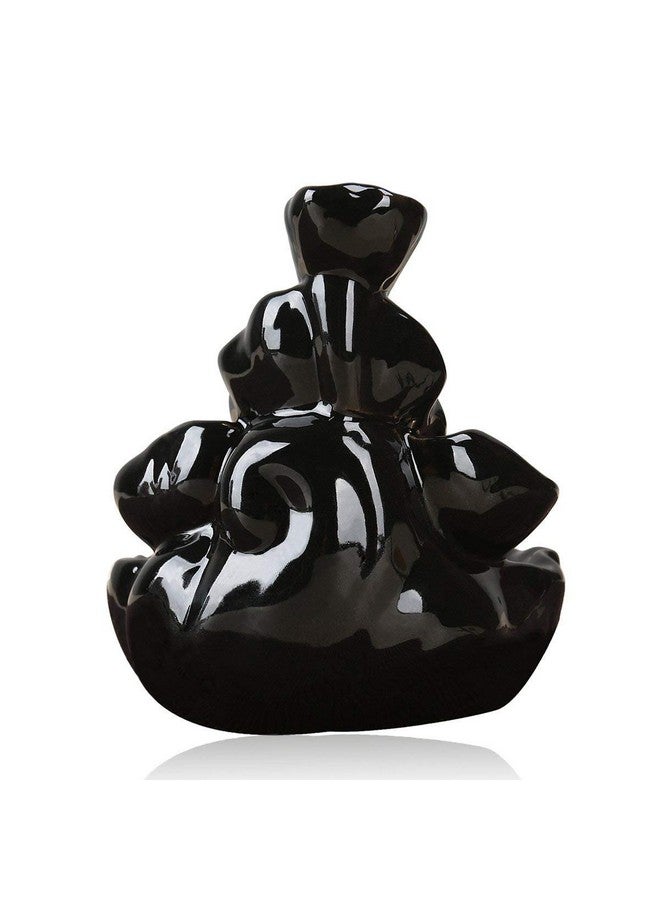 CRAFTAM Polyresin Dropping Smoke Backflow Fountain Cone Incense Holder Showpiece Figurine with Free 10 Back Flow Incense Cones Item Name - Image 4