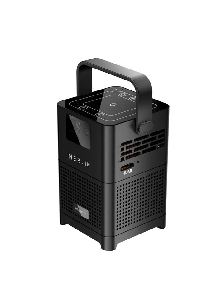 MERLIN Cube Premium Smart Portable Projector – 400" UHD Display, 500 ANSI Lumens DLP LED, Auto Keystone, Android OS, 3H Battery, 16GB Flash, Built-in Speaker, iOS/Android Compatible - Image 4