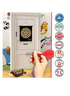 Spall Magnetic Dart Board for Kids,17 Inch Double Sided Dart Board Game Set, Indoor Outdoor DartBoard Game with 6pcs Safe Magnetic Darts, Gifts for Teenage  - Image 5